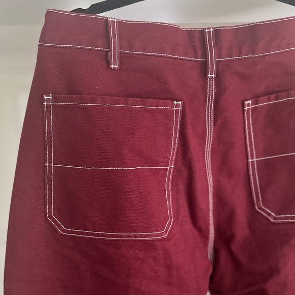 Men's GOLF WANG Red / Burgundy Cotton Twill Work Pant - Size 34 - Picture 13 of 15